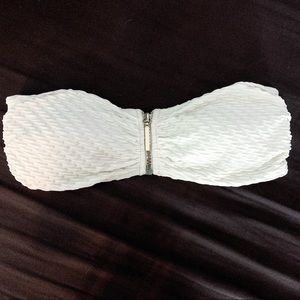 H&M White Bandeau Bikini Top